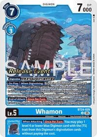 Whamon - Time Stranger Release Event Cards - Digimon Card Game card