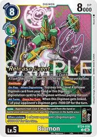 Biomon - Time Stranger Release Event Cards - Digimon Card Game card