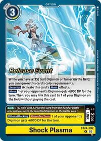 Shock Plasma - Time Stranger Release Event Cards - Digimon Card Game card