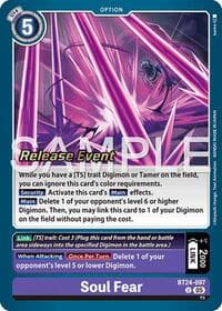 Soul Fear - Time Stranger Release Event Cards - Digimon Card Game card