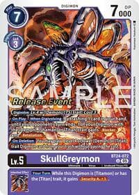 SkullGreymon - Time Stranger Release Event Cards - Digimon Card Game card