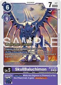 SkullBaluchimon - Time Stranger Release Event Cards - Digimon Card Game card