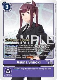 Asuna Shiroki - Time Stranger Release Event Cards - Digimon Card Game card