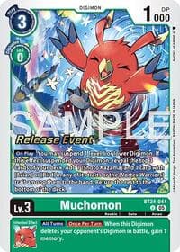 Muchomon - Time Stranger Release Event Cards - Digimon Card Game card