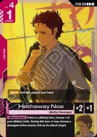 Hathaway Noa (ST08 Release Event) - Gundam Promotional Cards - Gundam Card Game card