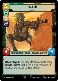 4-LOM - Devious - A Lawless Time - Star Wars: Unlimited card
