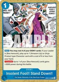 Insolent Fool!! Stand Down!! - Extra Booster: One Piece Heroines Edition - One Piece Card Game card