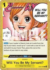 Will You Be My Servant? - Extra Booster: One Piece Heroines Edition - One Piece Card Game card
