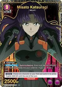 Misato Katsuragi (046) (R*) - UE15BT: Evangelion: New Theatrical Edition - Union Arena card