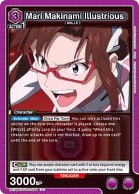 Mari Makinami Illustrious (056) - UE15BT: Evangelion: New Theatrical Edition - Union Arena card