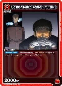 Gendoh Ikari & Kohzo Fuyutsuki - UE15BT: Evangelion: New Theatrical Edition - Union Arena card