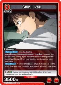 Shinji Ikari (075) - UE15BT: Evangelion: New Theatrical Edition - Union Arena card
