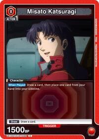 Misato Katsuragi (084) - UE15BT: Evangelion: New Theatrical Edition - Union Arena card