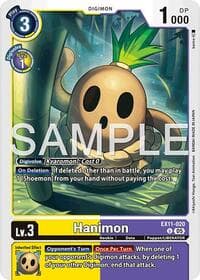 Hanimon - Dawn of Liberator - Digimon Card Game card
