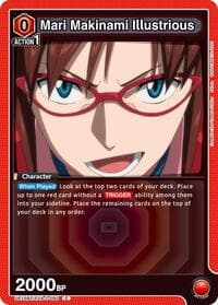 Mari Makinami Illustrious (090) - UE15BT: Evangelion: New Theatrical Edition - Union Arena card