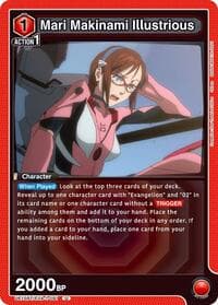 Mari Makinami Illustrious (091) - UE15BT: Evangelion: New Theatrical Edition - Union Arena card