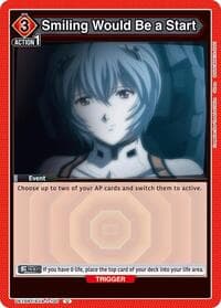 Smiling Would Be a Start - UE15BT: Evangelion: New Theatrical Edition - Union Arena card