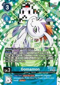 Gomamon (Box Topper) - Time Stranger - Digimon Card Game card