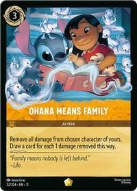 Ohana Means Family - Winterspell - Disney Lorcana card