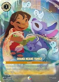 Ohana Means Family (Enchanted) - Winterspell - Disney Lorcana card