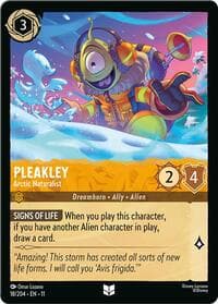 Pleakley - Arctic Naturalist - Winterspell - Disney Lorcana card