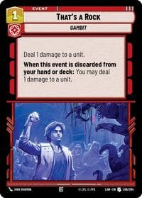 That's a Rock - A Lawless Time - Star Wars: Unlimited card