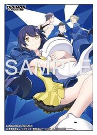 Digimon Card Game Official Sleeves - Digimon Story Cyber Sleuth (Erika with Keisuke, Ryuji, Chitose) (60-Pack) - Bandai Card Sleeves - Card Sleeves card