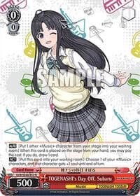 TOGENASHI's Day Off, Subaru - Girls Band Cry Premium Booster - Weiss Schwarz card