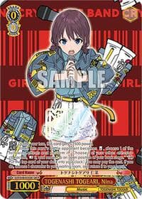 TOGENASHI TOGEARI, Nina (GBCR) - Girls Band Cry Premium Booster - Weiss Schwarz card