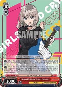 (Undecided Band Name), Momoka - Girls Band Cry Premium Booster - Weiss Schwarz card