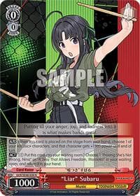 "Liar" Subaru - Girls Band Cry Premium Booster - Weiss Schwarz card