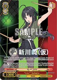 "Liar" Subaru (GBCR) - Girls Band Cry Premium Booster - Weiss Schwarz card