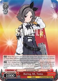 Baring All, Tomo - Girls Band Cry Premium Booster - Weiss Schwarz card