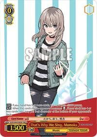 That's Why We Sing, Momoka (GBCR) - Girls Band Cry Premium Booster - Weiss Schwarz card