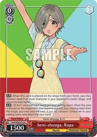 beni-shouga, Rupa - Girls Band Cry Premium Booster - Weiss Schwarz card