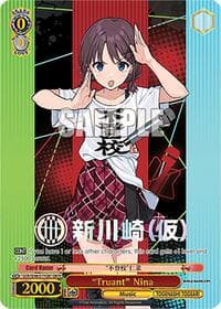 "Truant" Nina (GBCR) - Girls Band Cry Premium Booster - Weiss Schwarz card