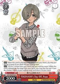TOGENASHI's Day Off, Rupa - Girls Band Cry Premium Booster - Weiss Schwarz card