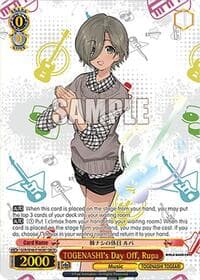 TOGENASHI's Day Off, Rupa (GBCR) - Girls Band Cry Premium Booster - Weiss Schwarz card