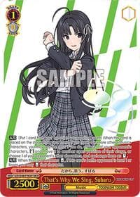 That's Why We Sing, Subaru (GBCR) - Girls Band Cry Premium Booster - Weiss Schwarz card
