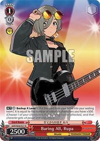 Baring All, Rupa - Girls Band Cry Premium Booster - Weiss Schwarz card