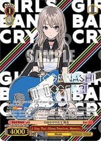 A Way That Allows Freedom, Momoka (GBCR) - Girls Band Cry Premium Booster - Weiss Schwarz card
