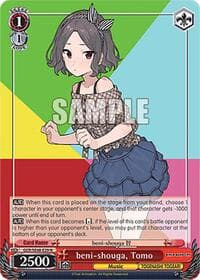 beni-shouga, Tomo - Girls Band Cry Premium Booster - Weiss Schwarz card