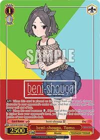 beni-shouga, Tomo (GBCR) - Girls Band Cry Premium Booster - Weiss Schwarz card