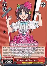 Shinkawasaki(TBA), Nina - Girls Band Cry Premium Booster - Weiss Schwarz card