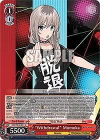 "Withdrawal" Momoka - Girls Band Cry Premium Booster - Weiss Schwarz card