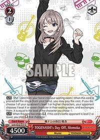 TOGENASHI's Day Off, Momoka - Girls Band Cry Premium Booster - Weiss Schwarz card