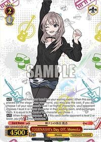 TOGENASHI's Day Off, Momoka (GBCR) - Girls Band Cry Premium Booster - Weiss Schwarz card