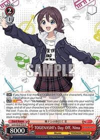 TOGENASHI's Day Off, Nina - Girls Band Cry Premium Booster - Weiss Schwarz card
