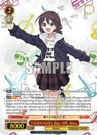 TOGENASHI's Day Off, Nina (GBCR) - Girls Band Cry Premium Booster - Weiss Schwarz card