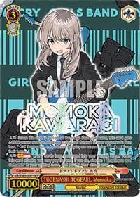 TOGENASHI TOGEARI, Momoka (GBCR) - Girls Band Cry Premium Booster - Weiss Schwarz card
